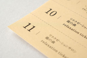 シンプルな回数券デザイン
