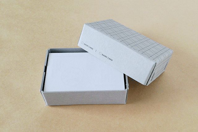 ショップカード　名刺　BOX　ショップツール　デザイン